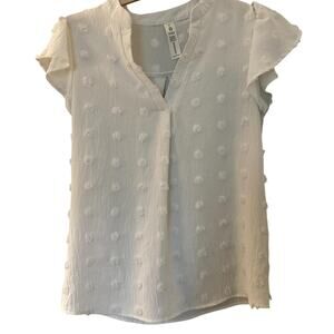 White Polka Dot Blouse